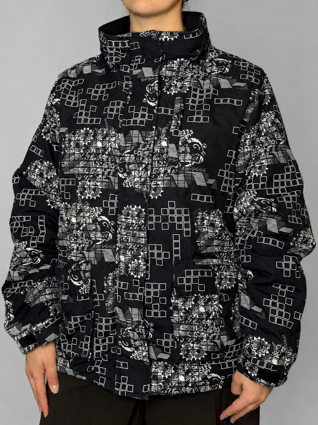 Parka X-MAIL Negro, blanco talla Sin talla