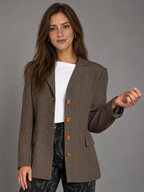Blazer cafe talla 36 (~S)
