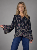 Blusa ABERCROMBIE & FITCH multicolor negro azul talla L
