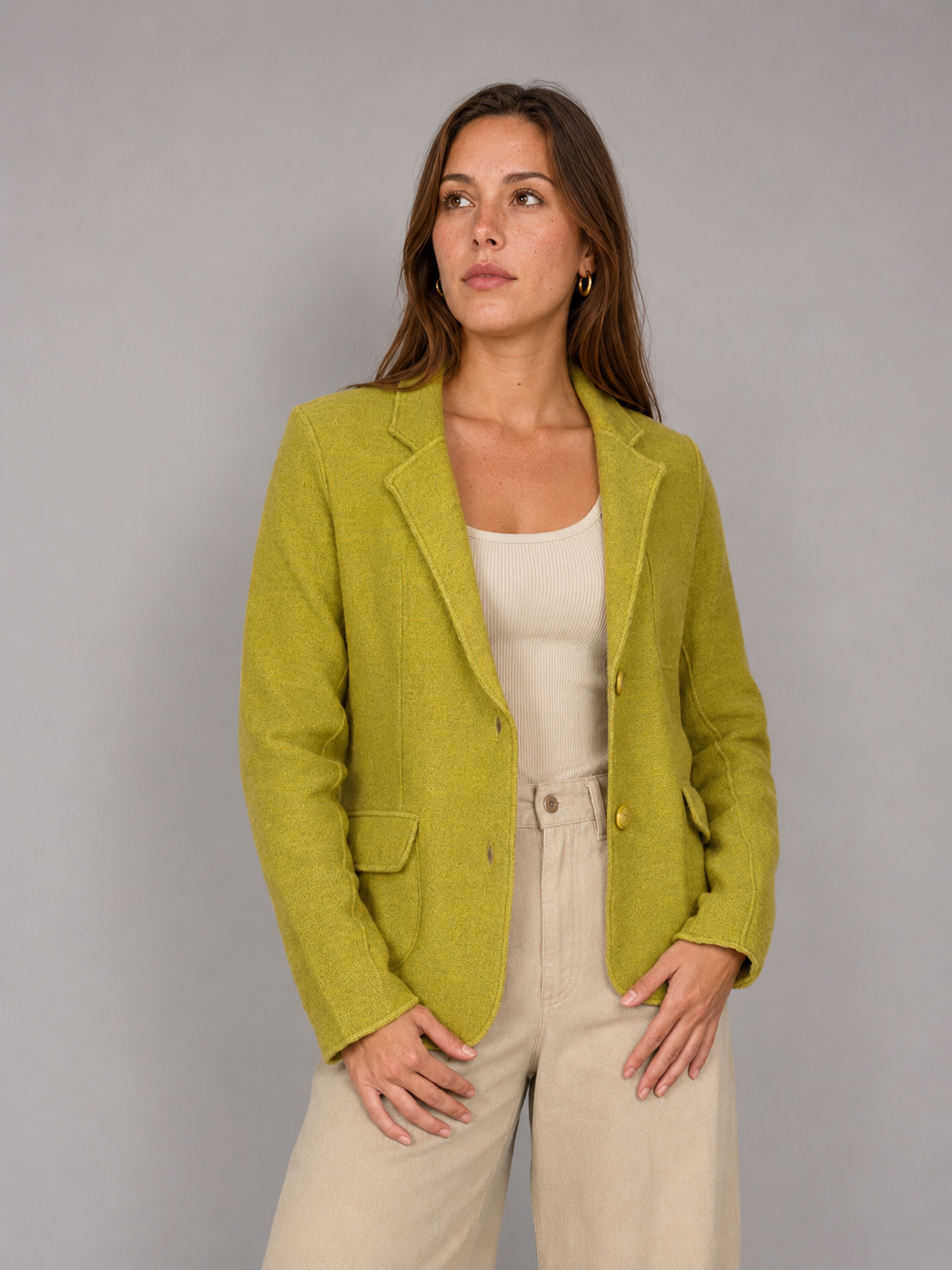 Chaqueta Blazer Lana FRANCO CALLEGARI talla M (~S)