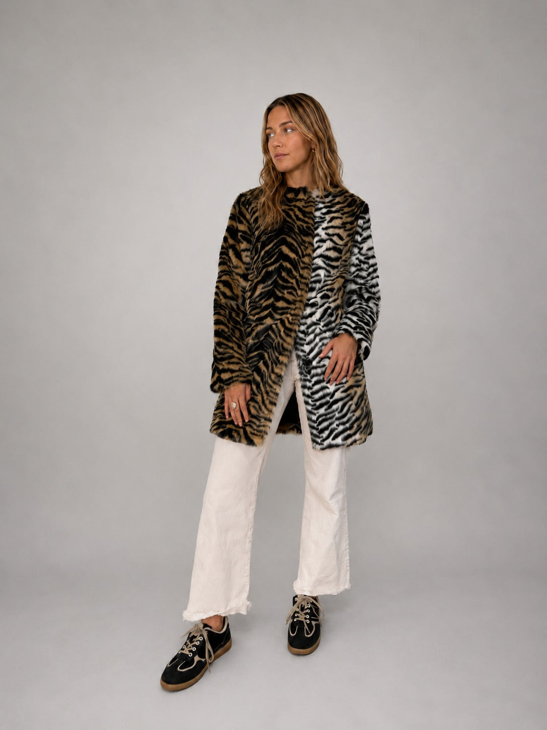 Abrigo TOPSHOP Café talla 34 (~XS/S)