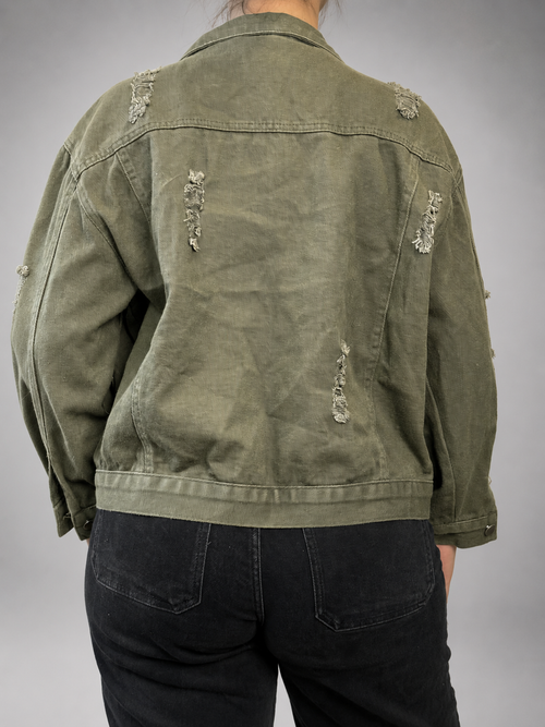 Chaqueta BLAZER LOOKS Verde militar talla Sin talla - vista posterior