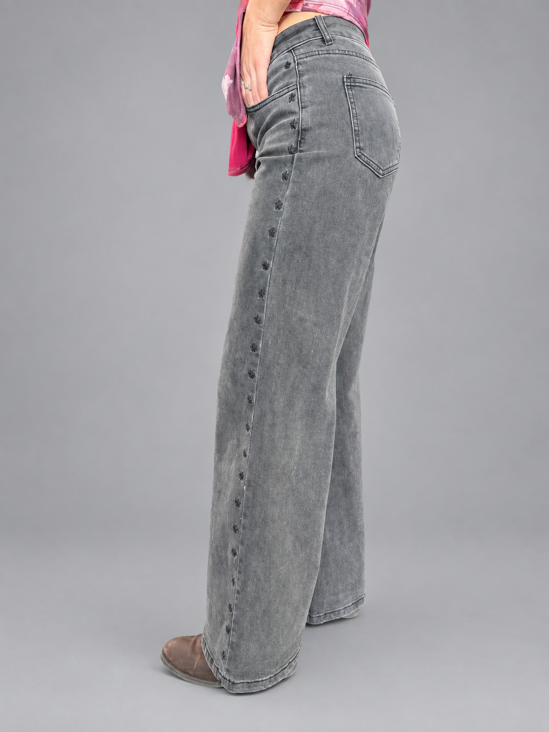 Jeans RAINDOOR Gris oscuro talla 36 - detras