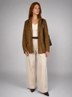 Chaqueta cafe talla L - vista principal talla L (~M)