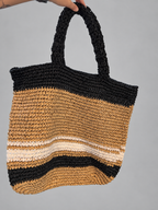 Bolso multicolor Blanco Cafe Negro Sin talla - frente