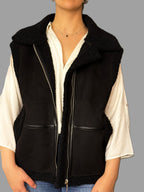 Chaqueta sin manga SYBILLA Negro talla S