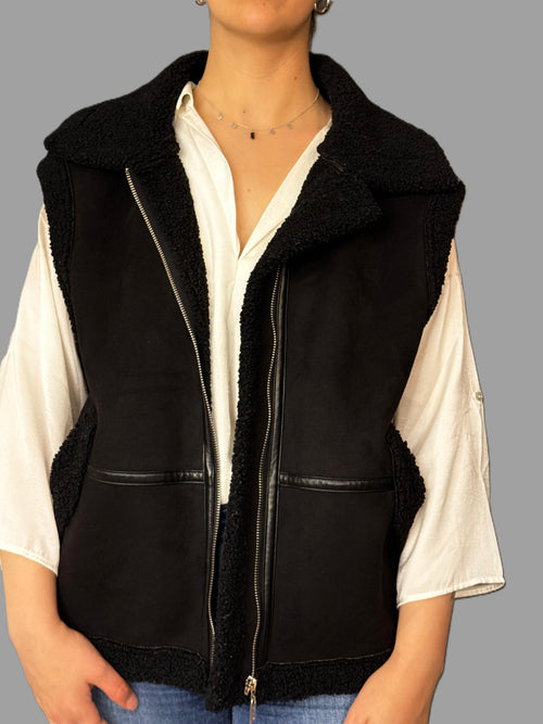 Chaqueta sin manga SYBILLA Negro talla S