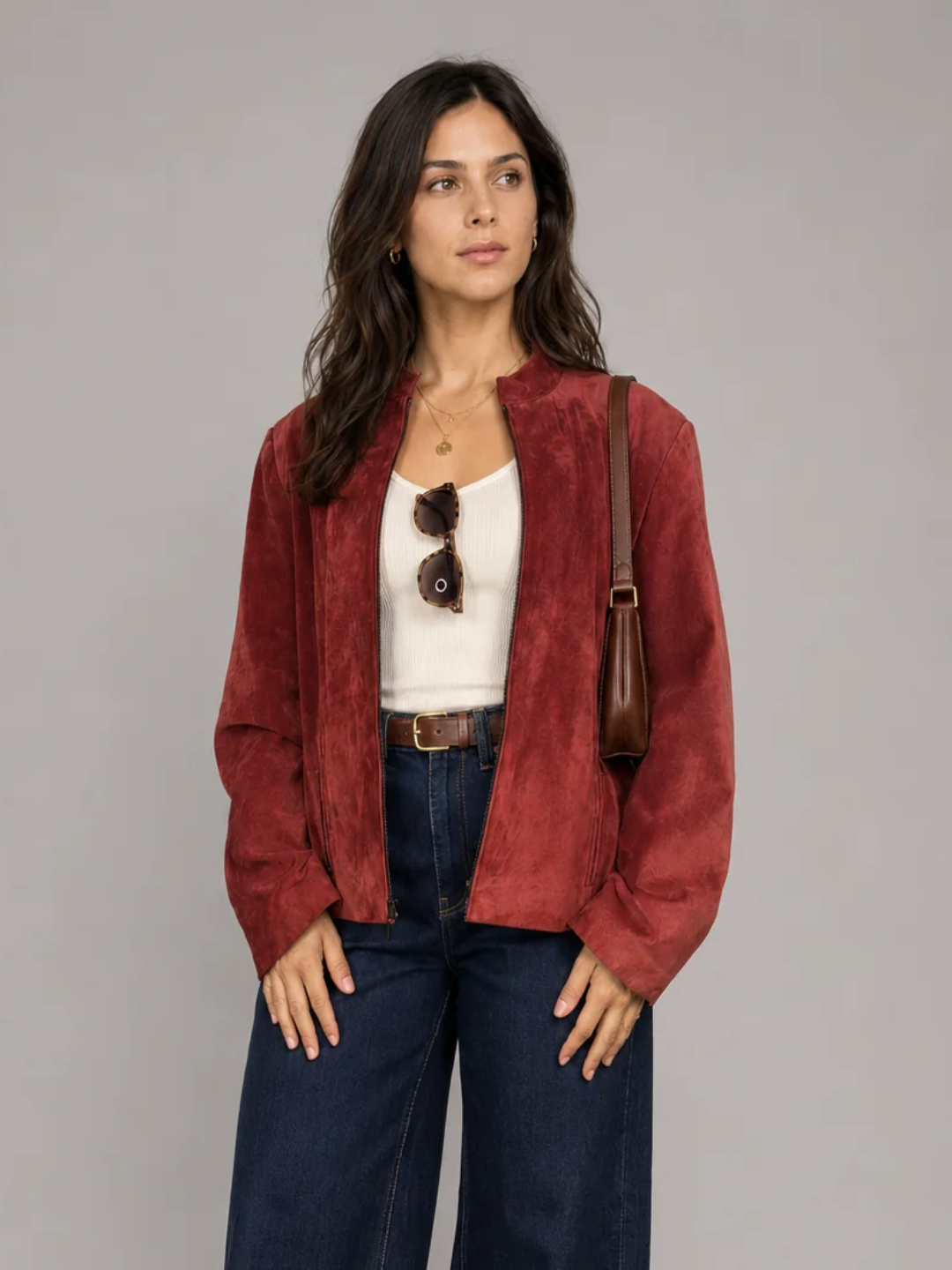Chaqueta cuero VALERIE STEVENS talla XL (~L) - foto de portada