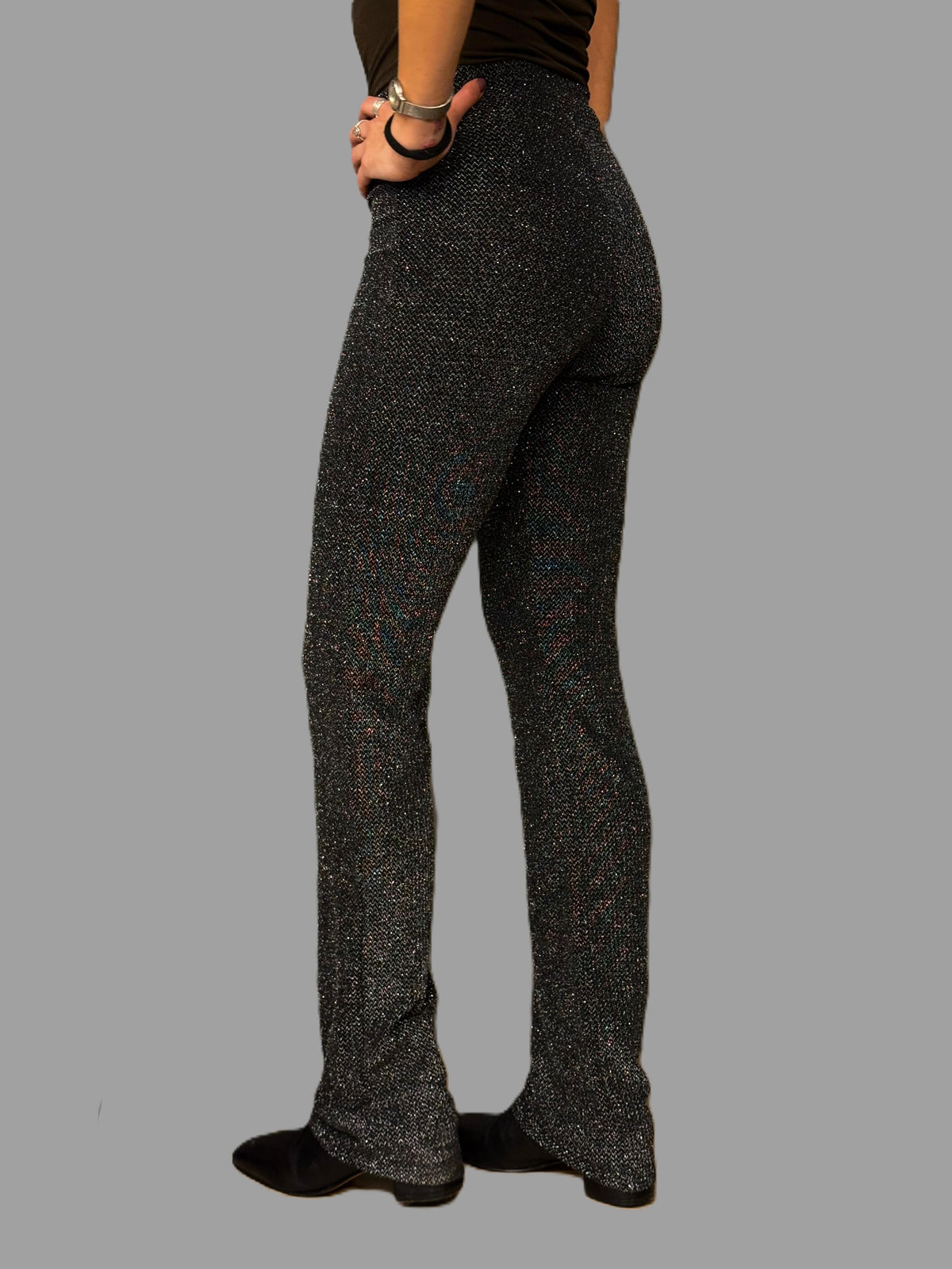 Pantalón PAULA IVOVIC Negro; Plateado talla S