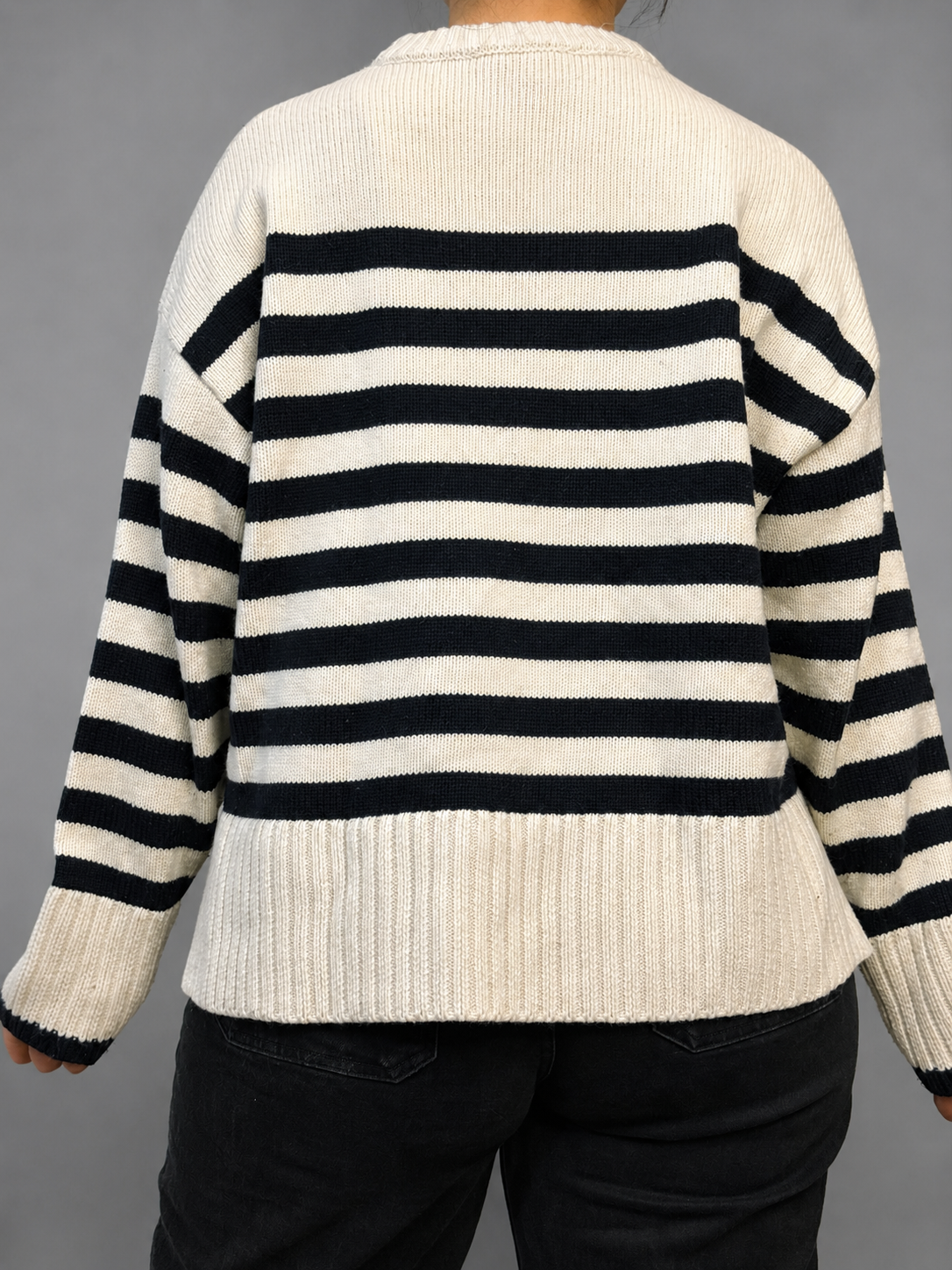 Sweater ZARA Crema talla L - vista posterior