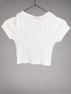 Polera BRANDY MELVILLE Blanca talla TU (~XS) - vista posterior