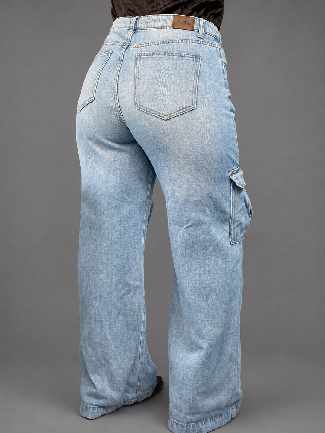 Jeans SYBILLA Denim Celeste talla 42 - vista posterior
