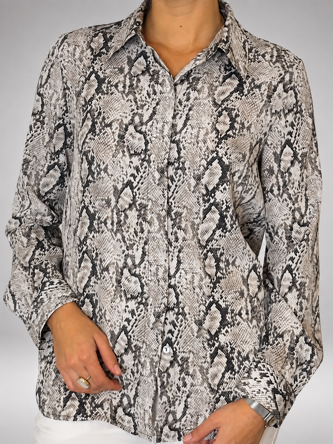 Blusa MNG Multicolor talla XS - vista frontal