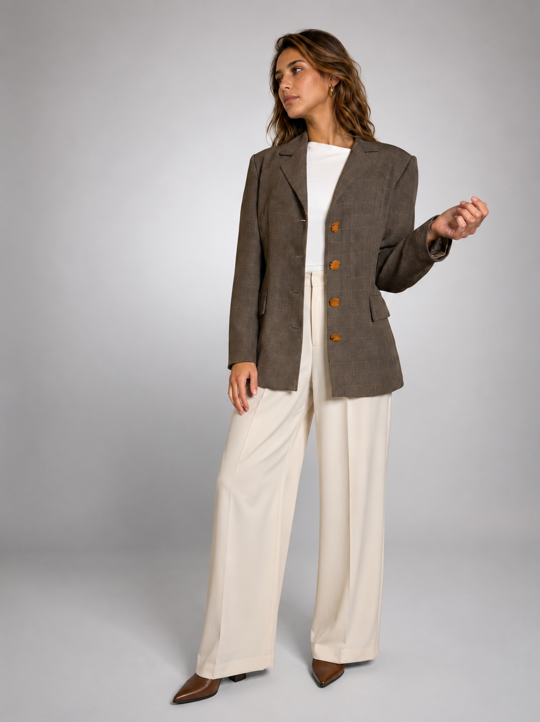 Blazer cafe talla 36 - vista principal
