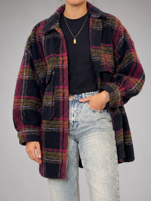 Abrigo ZARA Cafe talla XS/S - vista frontal