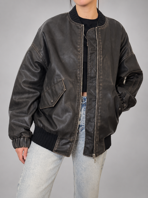 Chaqueta ZARA Cafe talla XS (~S) - vista frontal