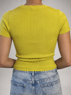 Polera ZARA Amarillo talla S - vista posterior