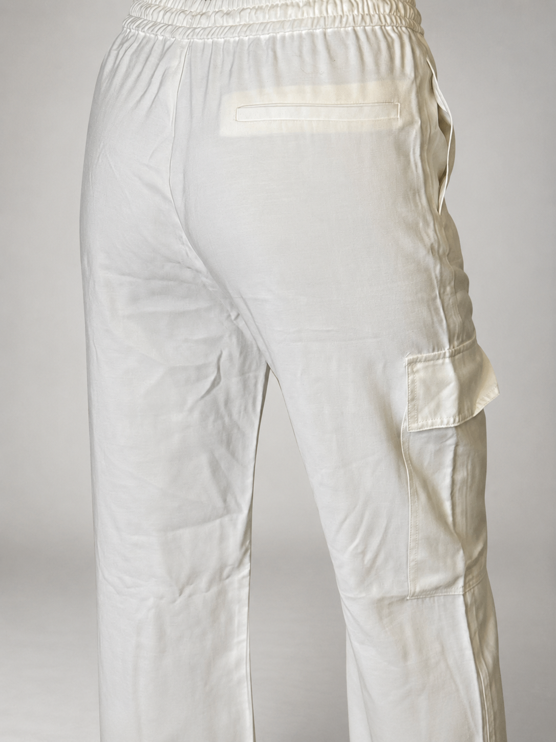 Pantalón ZARA Blanco talla S (~36/38) - vista posterior