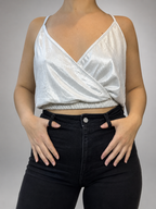 Polera WANNA THIS Blanco talla M - vista frontal