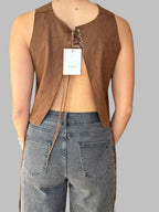 Polera SAINT MALE Cafe talla S - detras