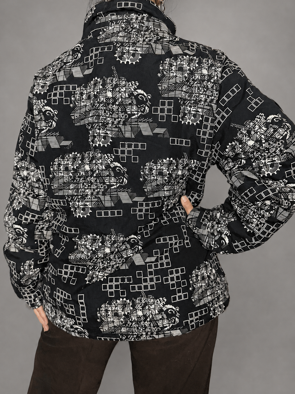 Parka X-MAIL Negro, blanco talla Sin talla