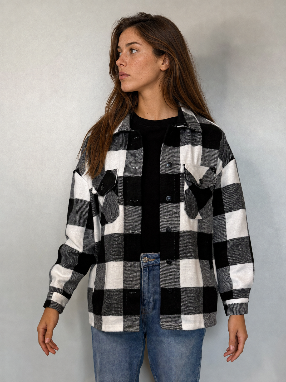 Chaqueta AUSSIE Negro; blanco talla S