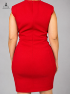 Vestido fiesta MANGO SUIT talla L - vista posterior