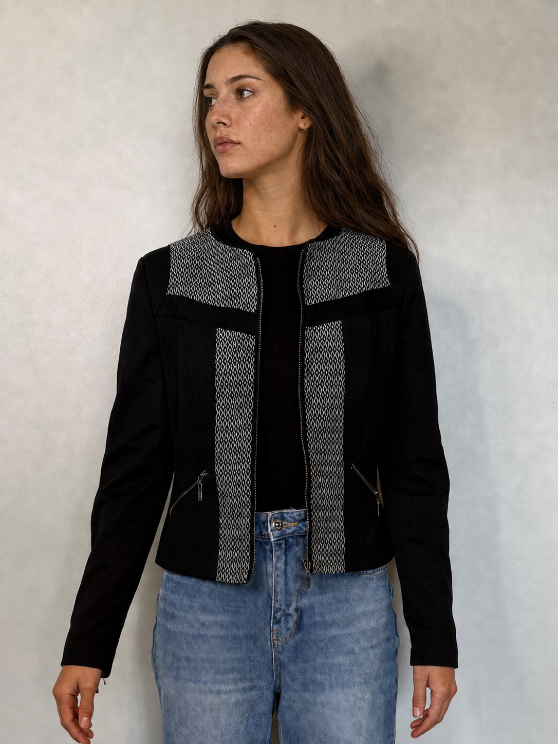 Blazer IO Negro; blanco talla 38