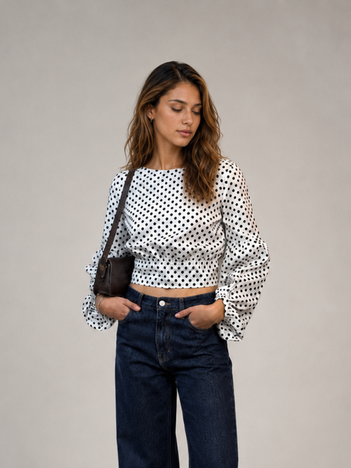 Blusa ZARA BASIC COLLECTION Blanco talla S - foto de portada