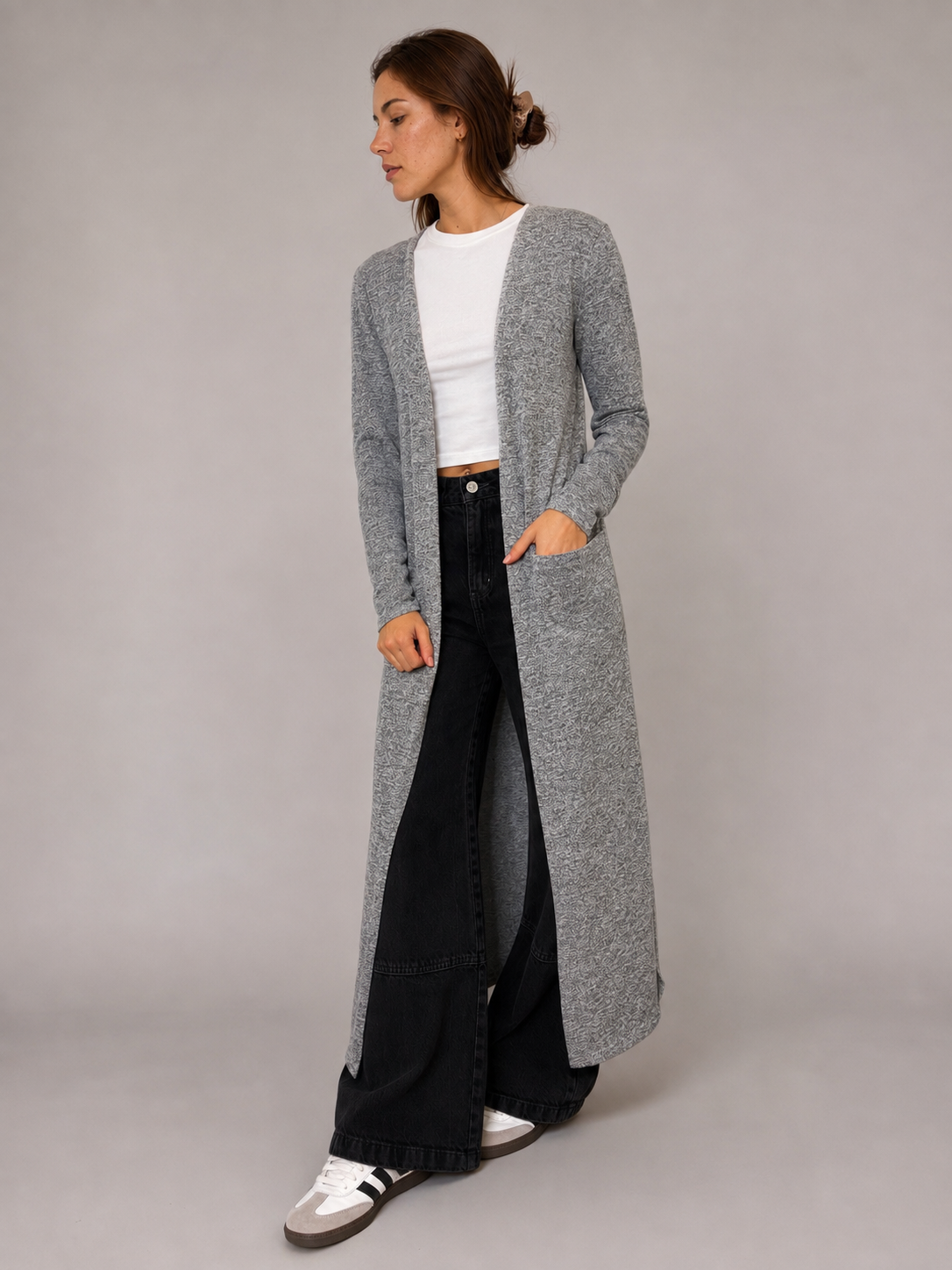 Sweater MNG Gris talla S - vista principal