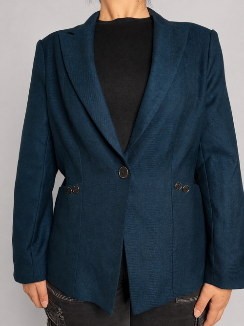 Blazer petroleo Sin talla - vista frontal