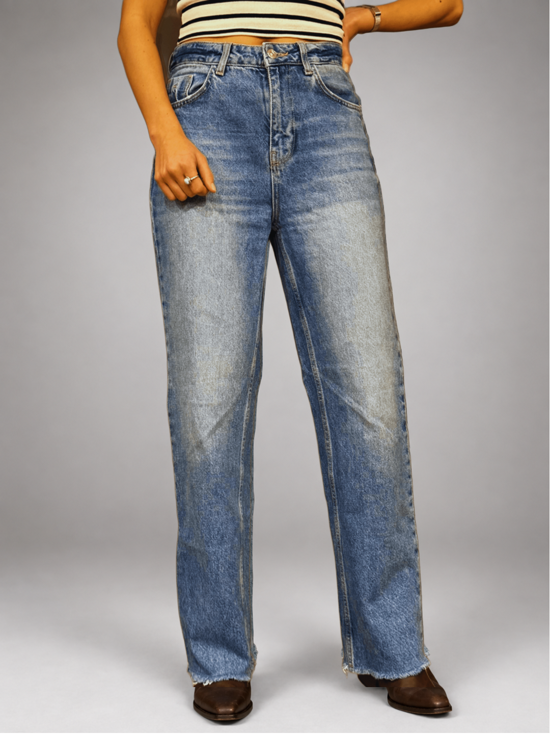 Jeans ZARA Celeste talla 36 - vista frontal