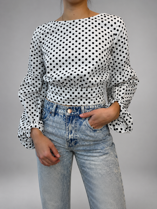 Blusa ZARA BASIC COLLECTION Blanco talla S - vista frontal