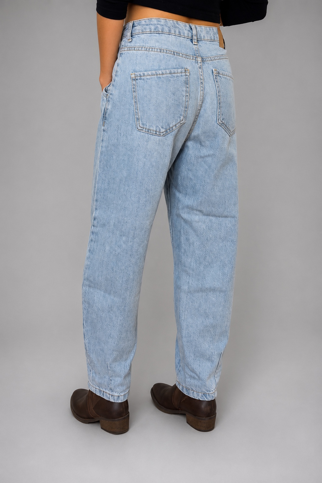 Jeans ZARA Denim celeste talla 34 - vista posterior