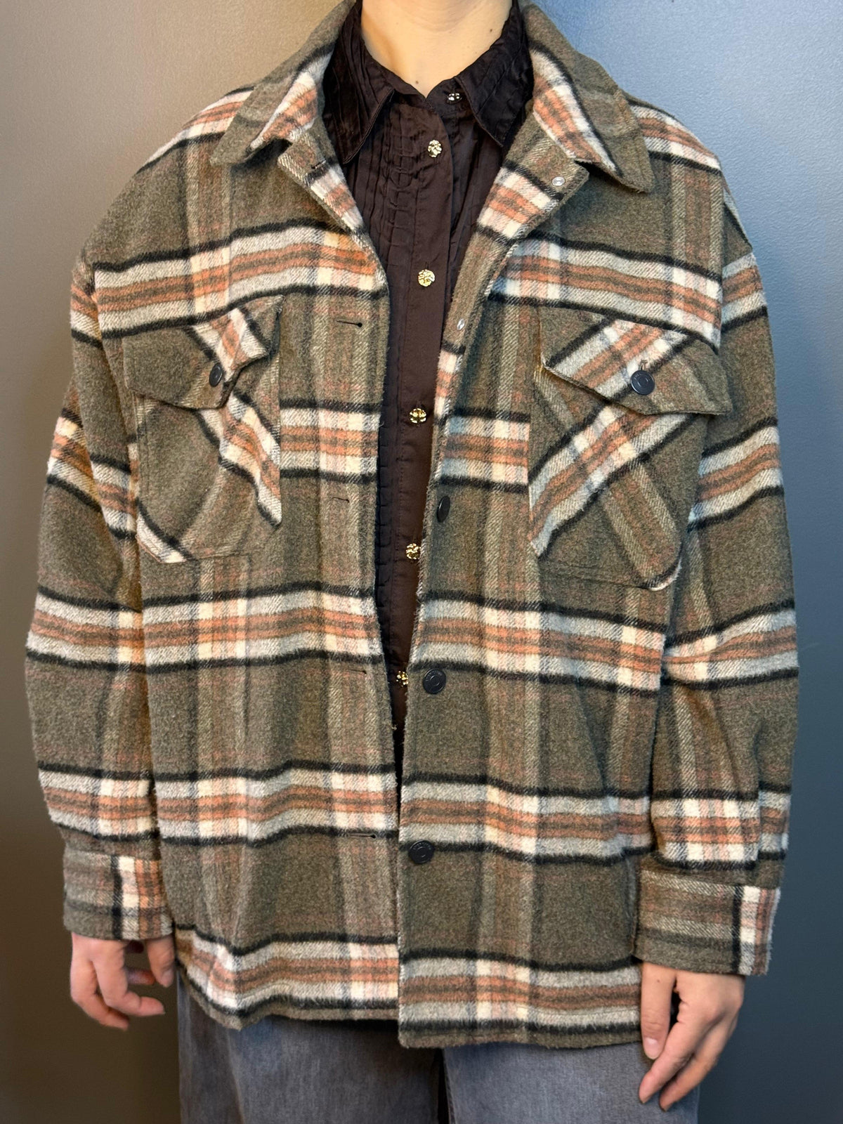 Chaqueta AMERICANINO Verde talla L - vista frontal