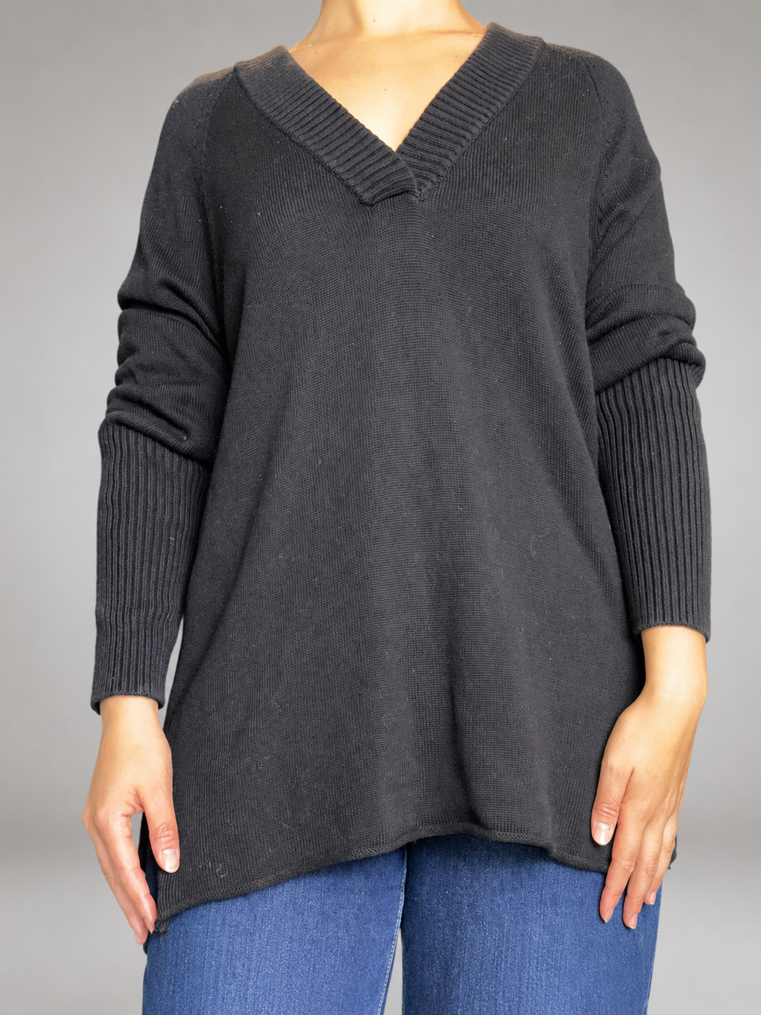 Sweater BLACK BUBBA Negro talla L - vista frontal