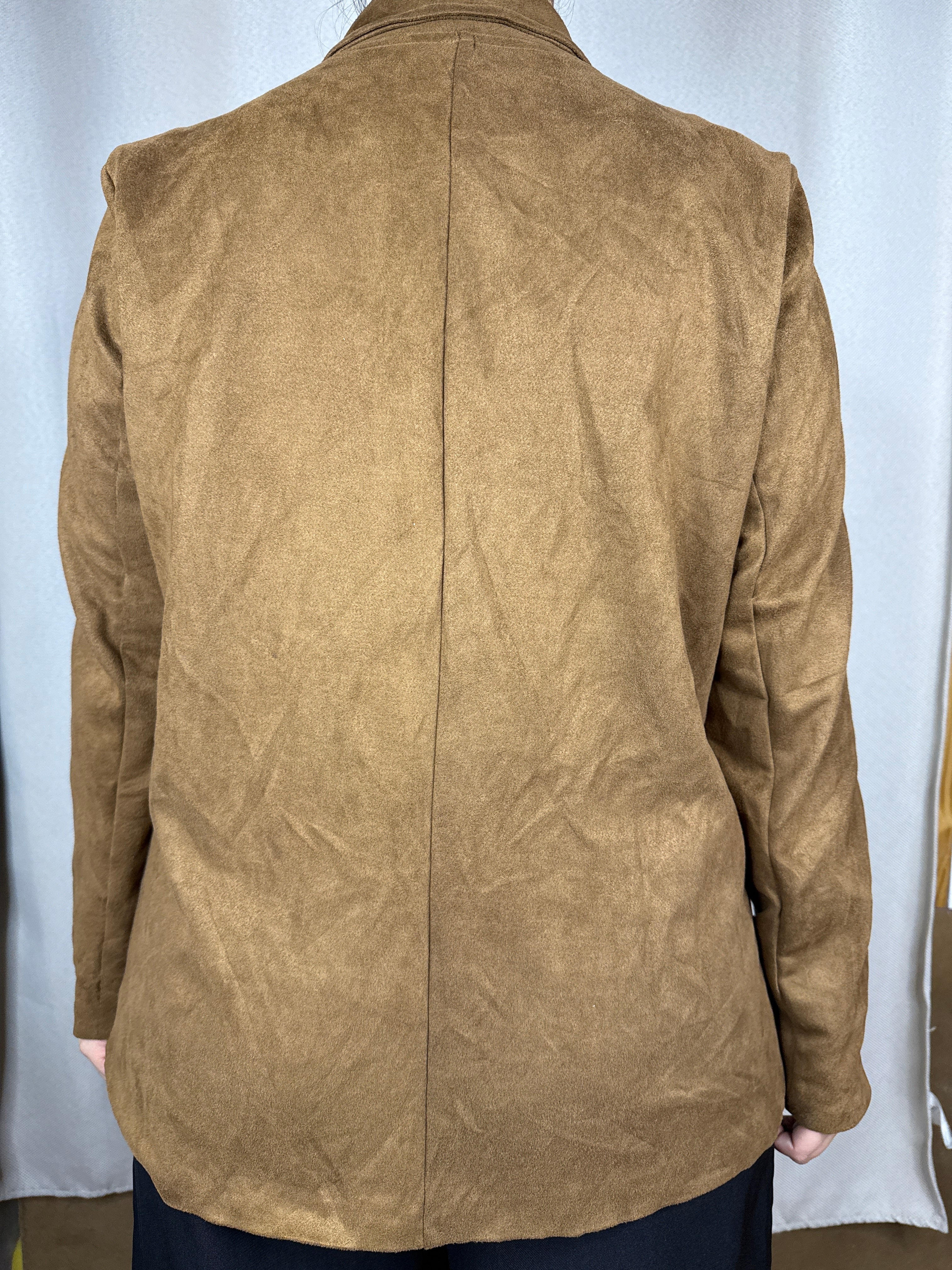 Chaqueta cafe talla L - vista posterior