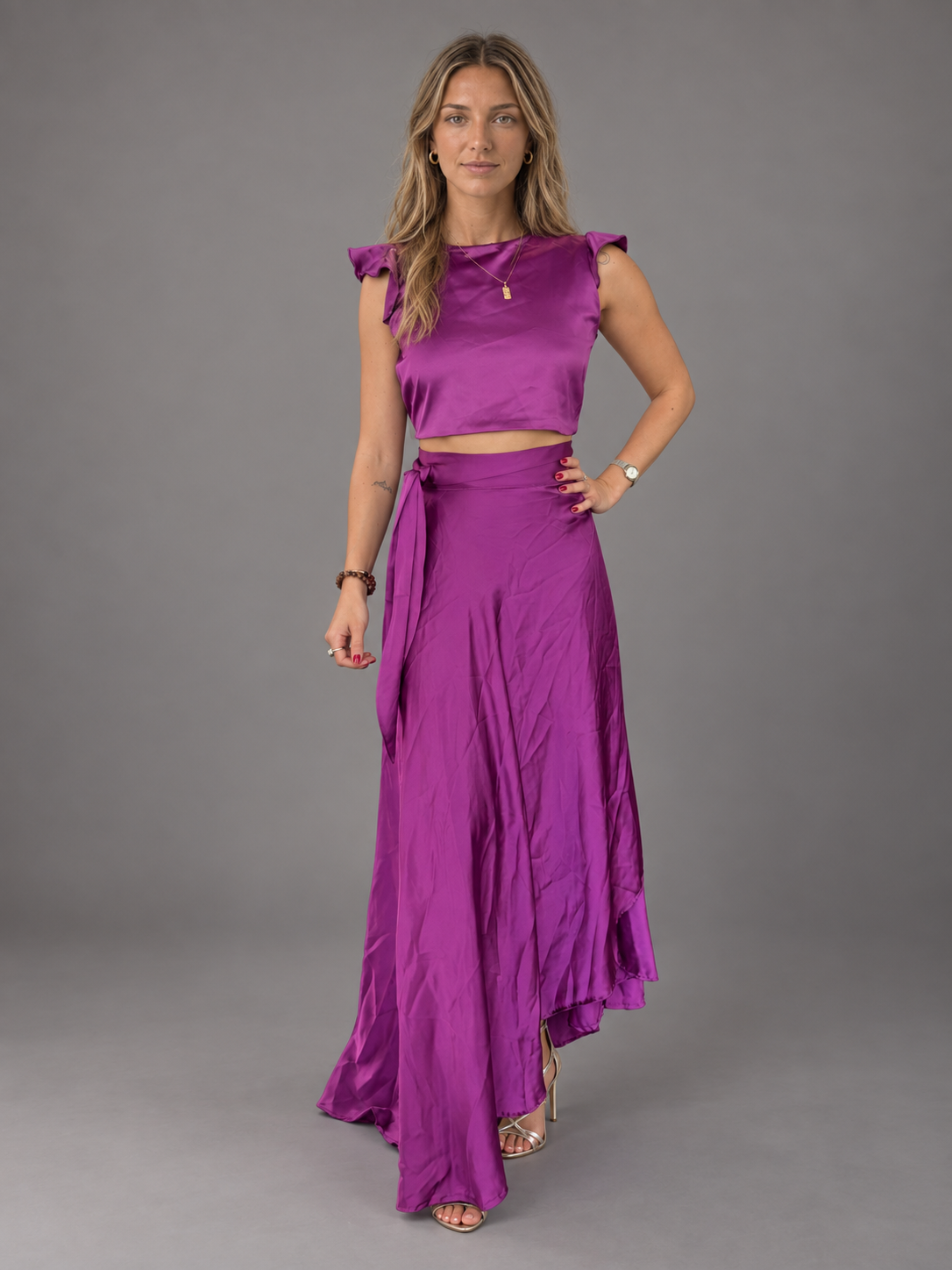 Conjunto Fiesta Morado talla referencia S - portada