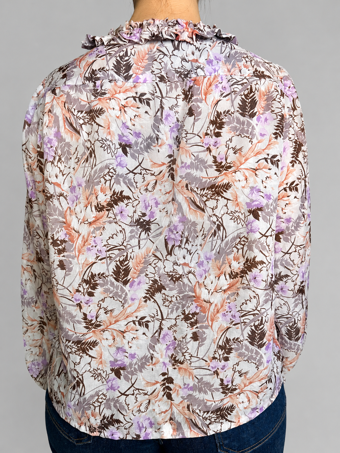 Blusa multicolor rosa lila Sin talla - vista posterior