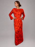 Vestido fiesta Naranjo talla L - vista principal