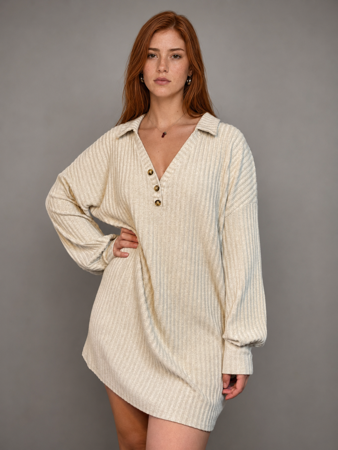 Vestido ASOS DESIGN Crema talla UK 10 (~M/L) - vista principal