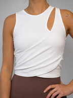 Top Deportiva BSOUL Blanco talla S - vista frontal