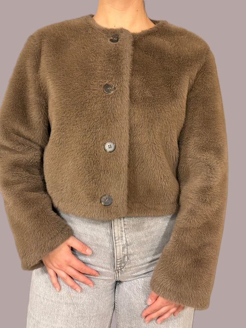 Chaqueta ZARA Cafe talla L - vista frontal
