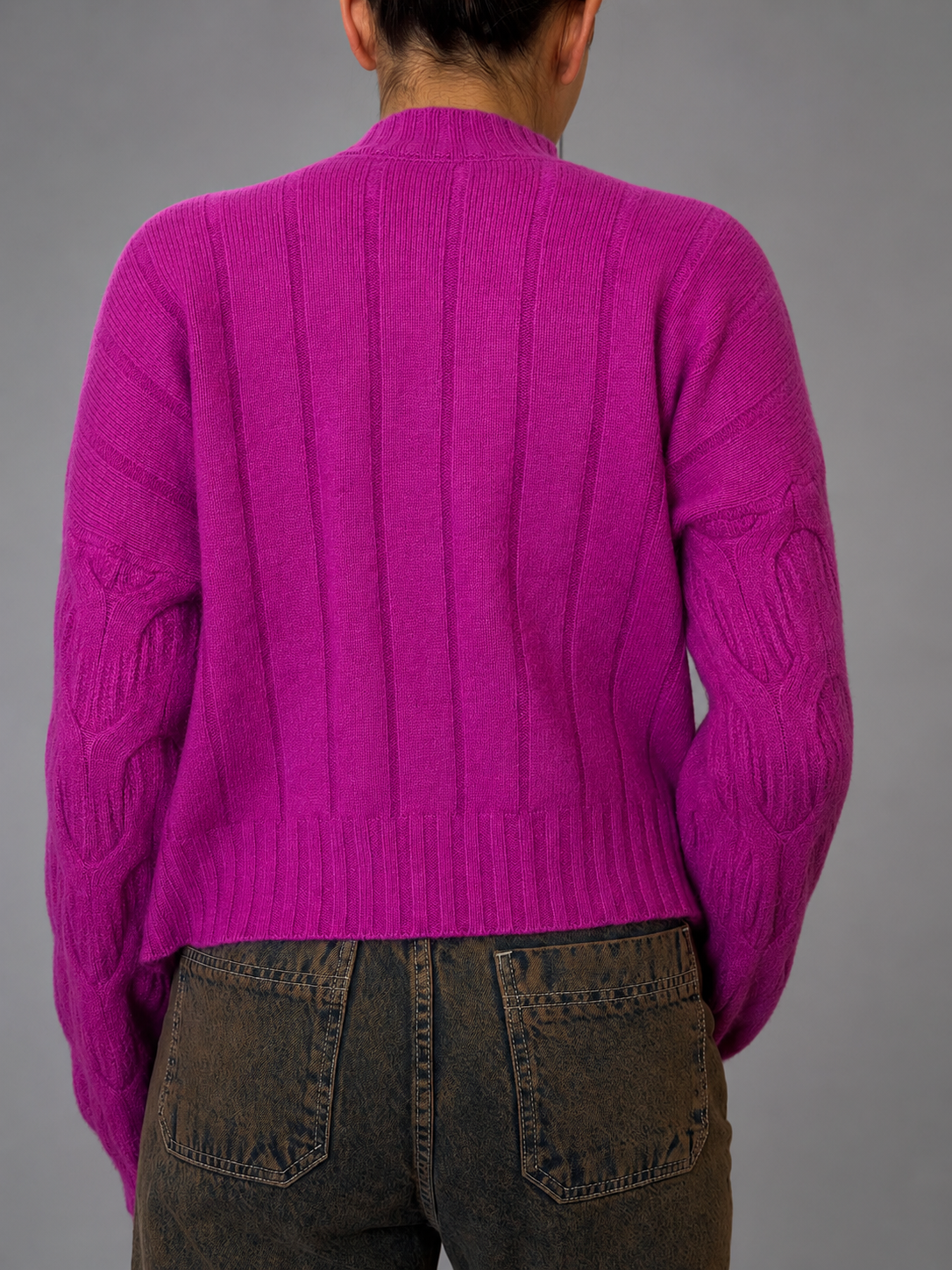 Sweater Fucsia talla referencia S/M - vista posterior