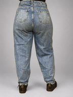Jeans BASEMENT Celeste talla 40 - vista posterior
