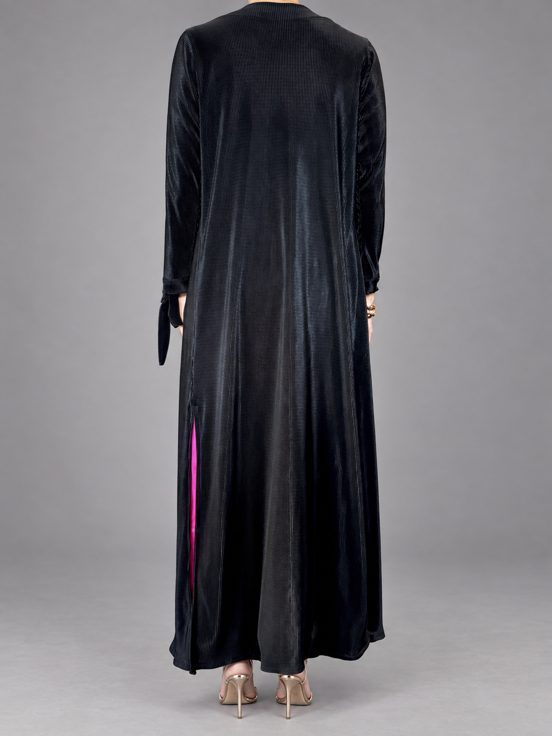 Kimono MARIA PASKARO Negro Sin talla - detras