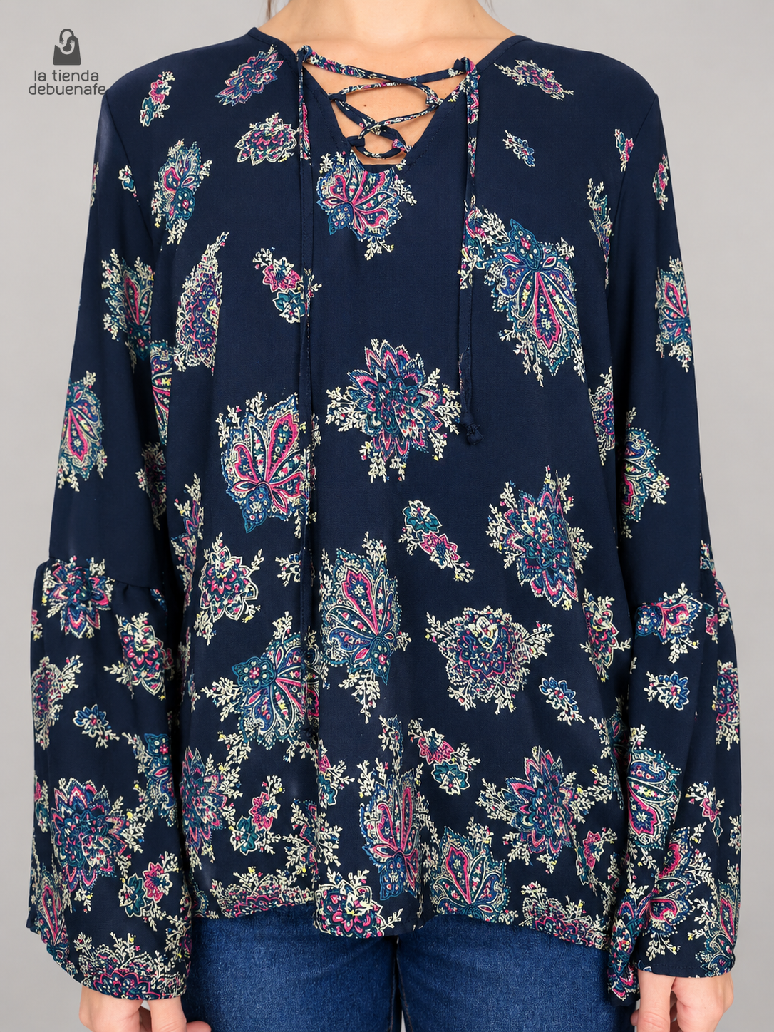Blusa ABERCROMBIE & FITCH talla L - vista frontal