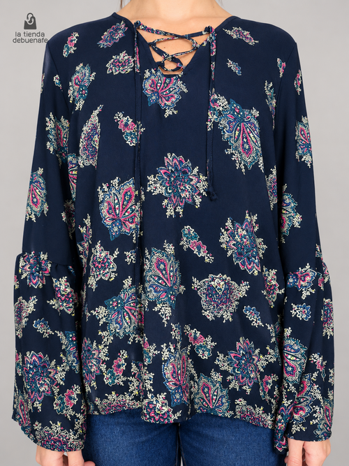 Blusa ABERCROMBIE & FITCH talla L - vista frontal