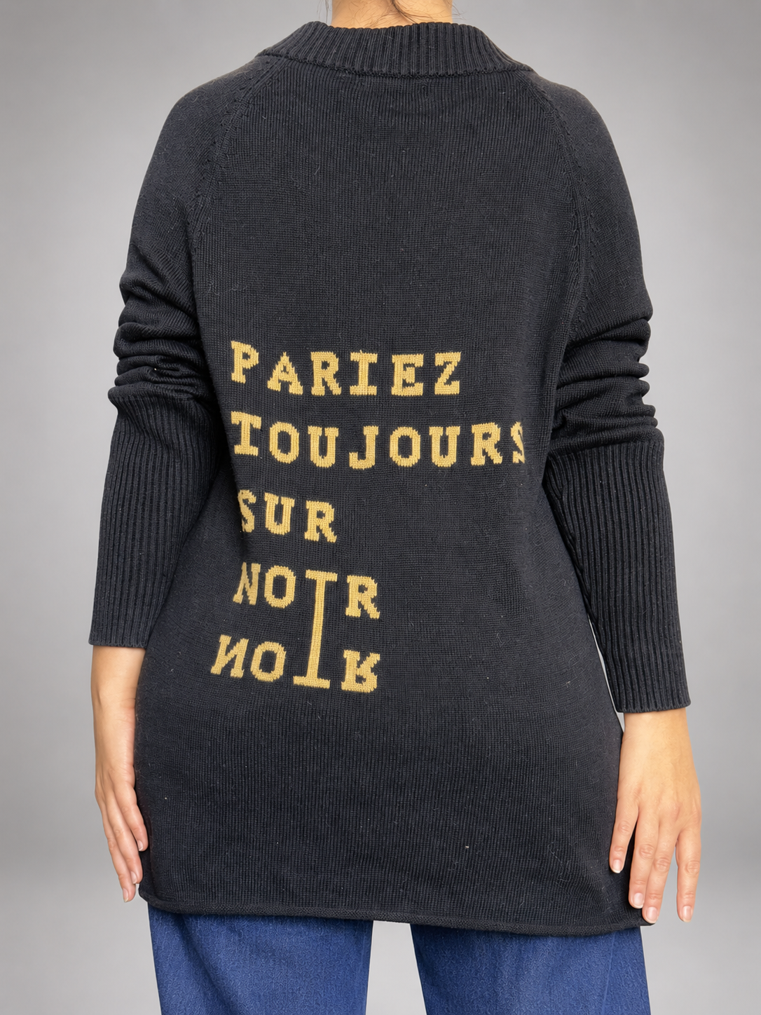Sweater BLACK BUBBA Negro talla L - vista posterior