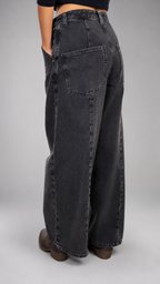 Jeans ZARA Denim negro talla 34 - vista posterior